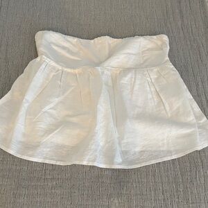 Peppermayo White Strapless Top